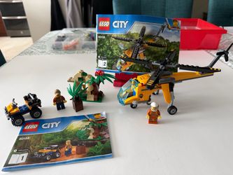 LEGO City 60158 Jungle Cargo Helicopter – RETIRED COLLECTOR SET – 100% COMPLETE