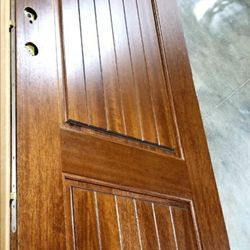Pella Solid Mahogany Front Entry Door - Brand New