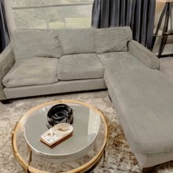 Modern Gray Sectional Sofa Bed