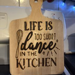 Kitchen Custom Woodburnt Sign