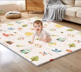 XVISHX Baby Play Mat, 50 x 50 Inch Play Mat