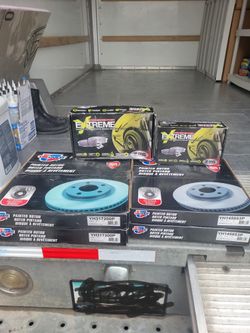 Rear And Front Rotor Kit. Ford Mustang 2014