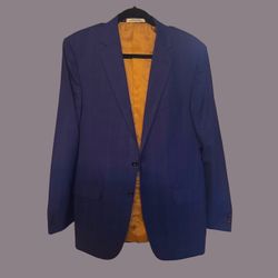 Joseph Abboud Super 100's Wool Suit Blue 38L Jacket / 35L Pants