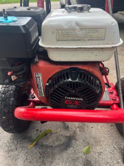 A very strong honda pressure washer 2665 psi /3 gpm Works well start right up. Complete with everything