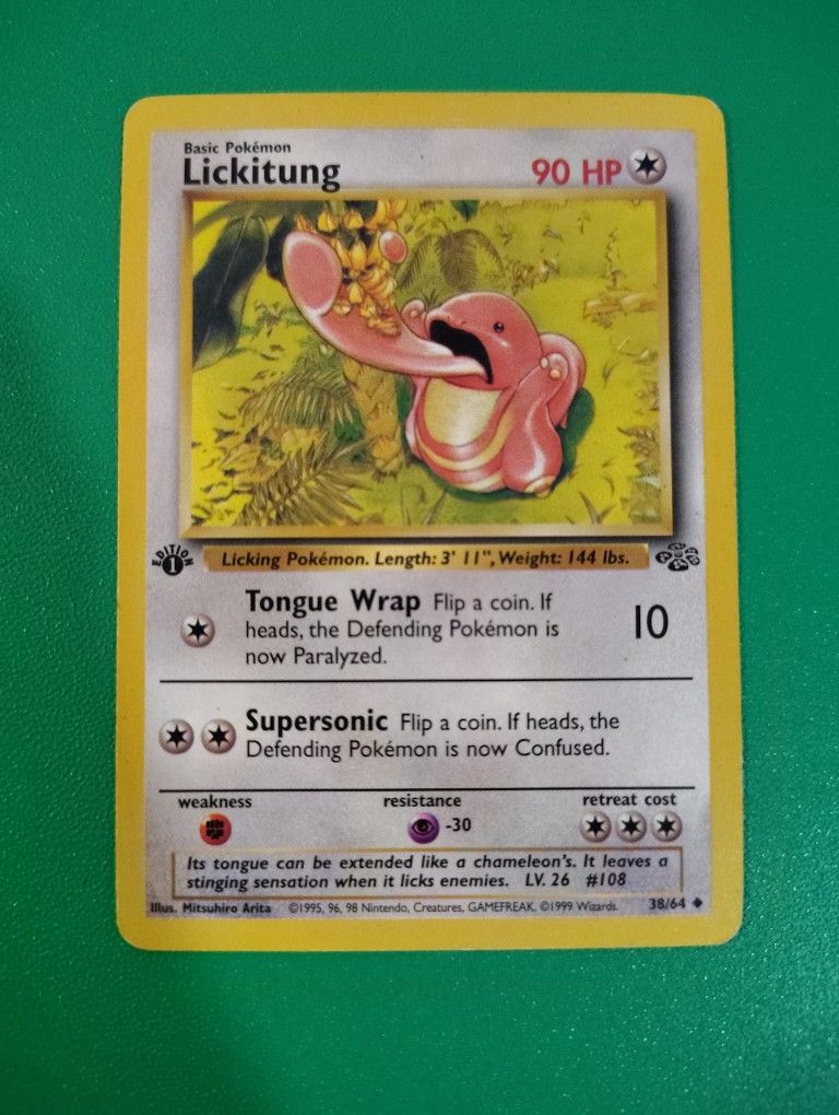 1st Edition Lickitung Pokemon Card
