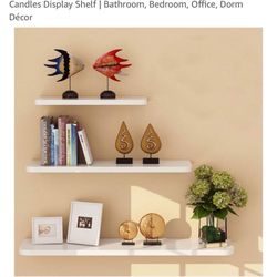White Floating Shelves 