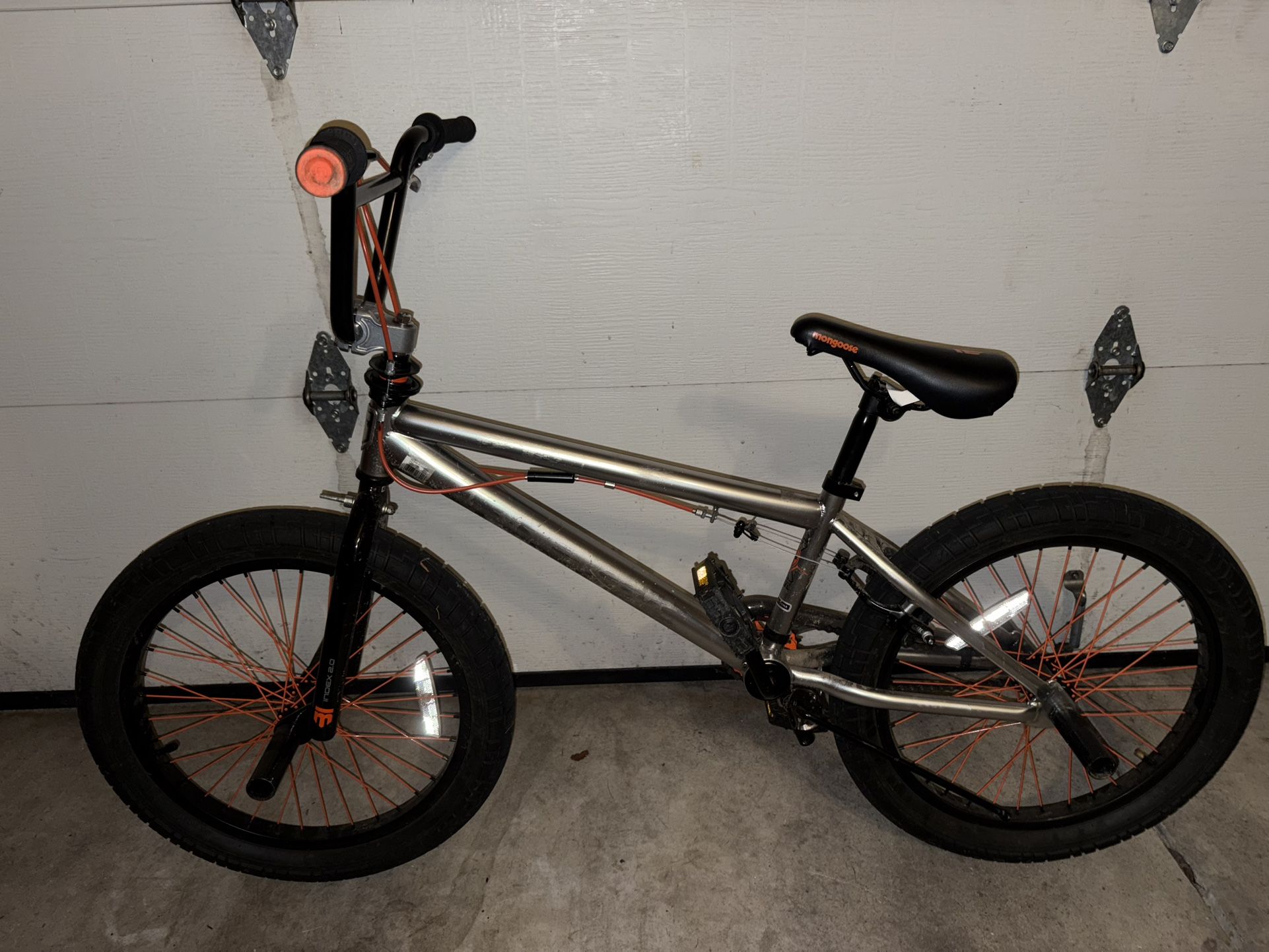 Silver 20” Boys BMX Bike
