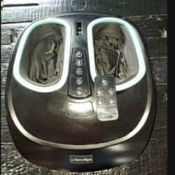 InvoSpa Shiatsu Foot Massager Machine W/Heat - Electric Deep Kneading Heated Foot Massage - 