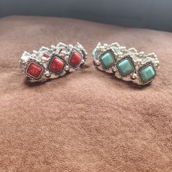 Turquoise Or Red Stone Bracelet 