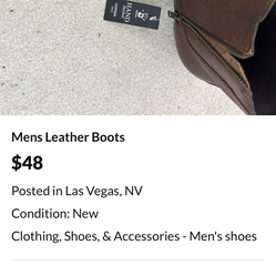 Men’s leather boots