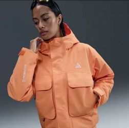 Nike ACG Storm-FIT Skull Peak Jacket Orange Women's Sz XL  FV7327-833