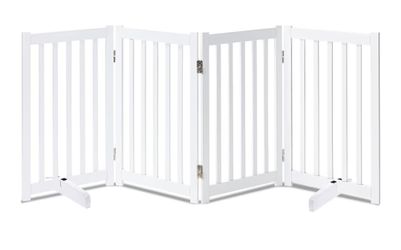 Brand New 30 inch tall by 80 inches Freestanding Pet Dog Gate Barrier Fence.