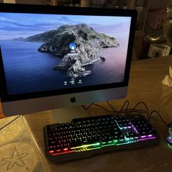 Apple iMac Computer With RGB Keyboard and Mouse 