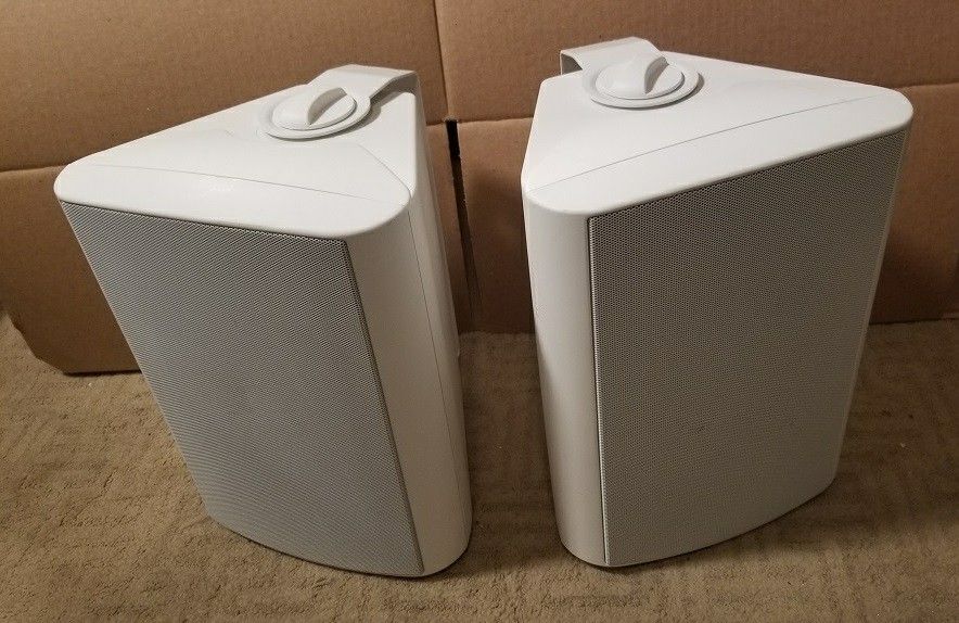 CSI SPECO SP-600 Wall-Mount Large Speakers Patio/Surround W Brackets/Wires