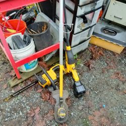 DeWalt Battery Powered, Chainsaw, Weedeater And Pressure Washer,$ 100 Each Or All 3 For $ 250