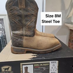 Red Wings Irish Setter Steel Toe Work Boots Size 8M