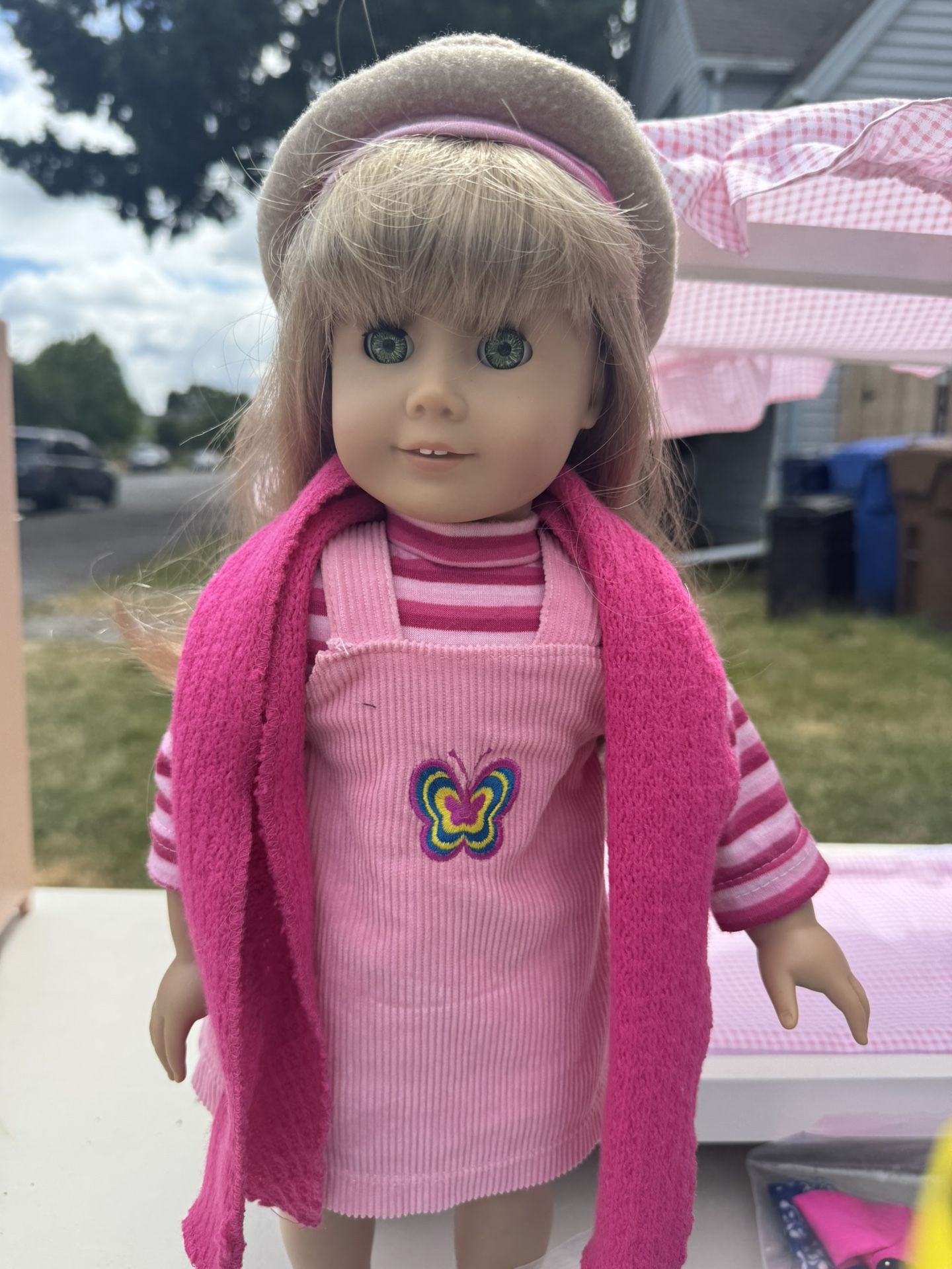 American Girl Doll, Bed, Clothes