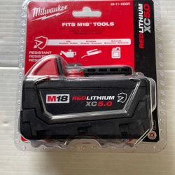 Milwaukee M18 XC 5.0 Battery Oil Resistant