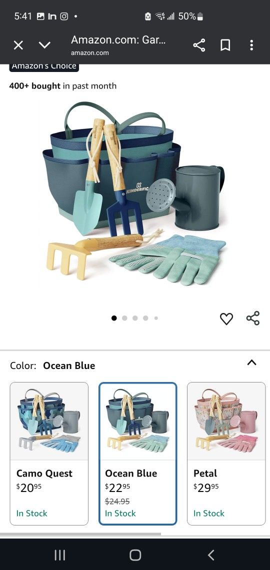 Kids garden set new