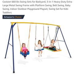 Brand New Swing Set  3-in-1