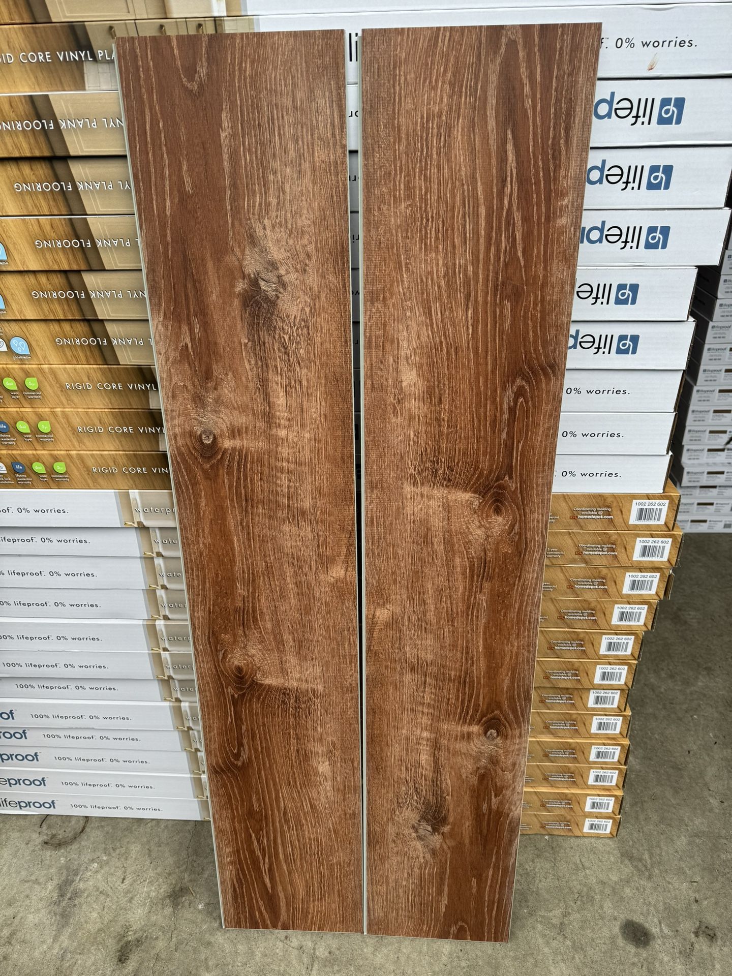 Lifeproof Burnt Oak 6 MIL x 8.7 in. W x 48 in. L Click Lock Waterproof Luxury Vinyl Plank Flooring (20.06 sqft/case)