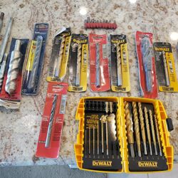 Dewalt Milwaukee Brand New Drill Bits Assorted Sizes