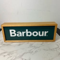 Barbour Store Signage Display