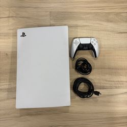 PS5 Disc Edition – Excellent Condition – Controller & Cables