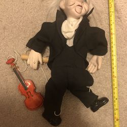 $20 Marionette older gentleman w/violin!