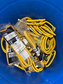 Lote De Mangueras De Conector De Gas Flexible Amarillas