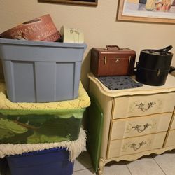 Three Tubs Of Vintage Clothing