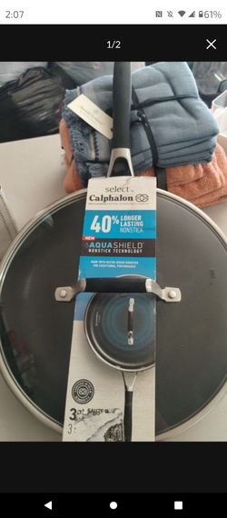 New Select Calphalon Aqua shield 3qt Saute Pan