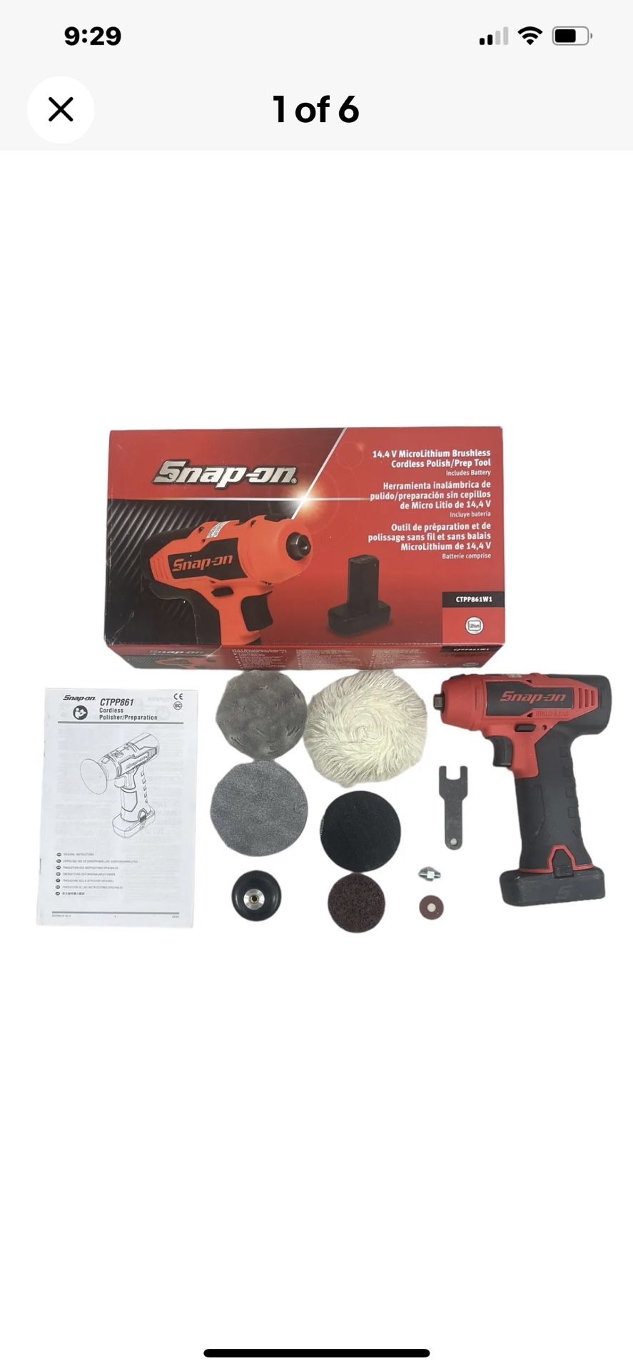 Snap On Cordless Polisher *** KIT ***