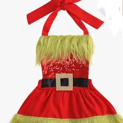 Baby Girl First Christmas Outfit Newborn Sequin Party Princess Lace Tutu Dresses Xmas Outfits First Christmas Clothes