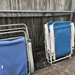 4 Zero Gravity Deck Chairs 