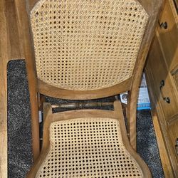 VTG WOOD FOLDING ROCKING CHAIR