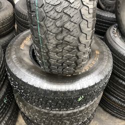 SET OF FOUR TIRES 265/70/16 BF GOODRICH SEMI NEW 95%TREAD LIFE $300 PRICE INCLUDES PROFESSIONAL ISTALATION AND TAX