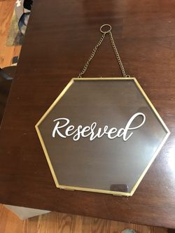 Wedding Reserved Signs