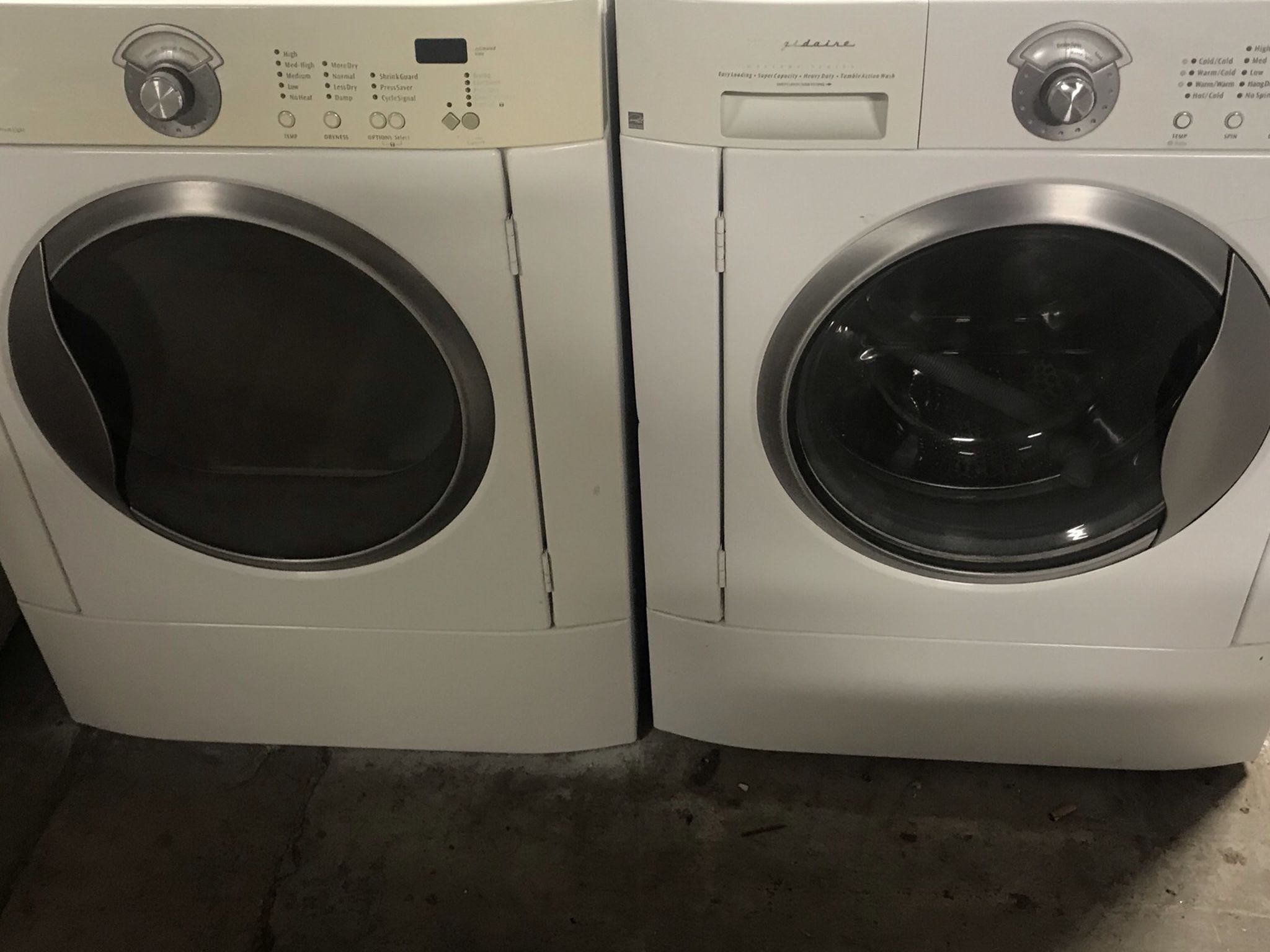 USED FRIGIDAIRE GALLERY SERIES FRONT LOAD STACKABLE WASHER AND DRYER COMES WITH 60 DAY WARRANTY