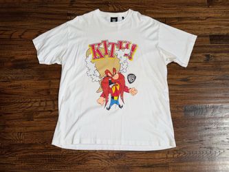 Kith X Looney Tunes Yosemite Sam Vintage Graphic T-Shirt White Size XL X-Large