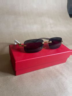 Cartier Sunglasses Smoke Lens white frame