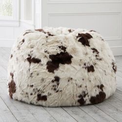 PB Teen Pony Faux Fur Large Bean Bag Cover