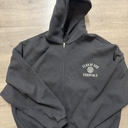 Fear of god essentials zip Up Hoodie