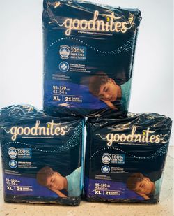 Goodnites Boys' Nighttime Bedwetting Underwear, Size Extra Large (95-120 lbs), 63 Ct (3 Packs of 21