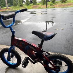 Kids Spiderman Training Wheels Bike