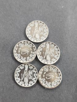 .999 Egyptian Pharoah Silver Coins