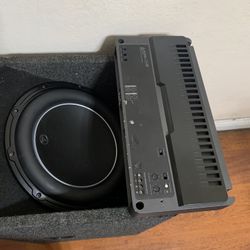 JL AUDIO 12” WITH A 1000 WATT AMP