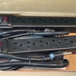 6 Outlet Surge Protector 2pack