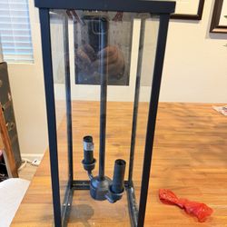 Bestshared Outdoor Wall Sconce Lights, 20 Inch Tall Exterior Wall Lighting Fixtures with Clear Glass