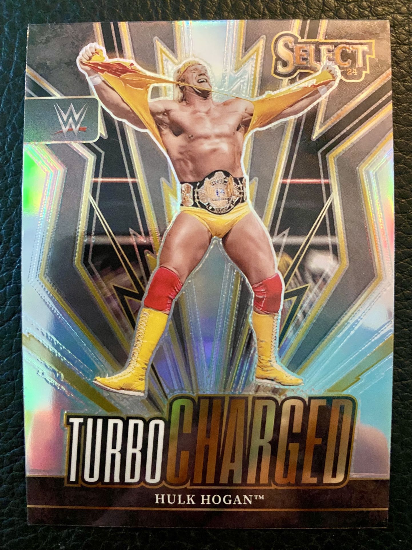 Hulk Hogan 2024 Panini Select WWE #7 TURBO CHARGED SILVER PRIZM!!